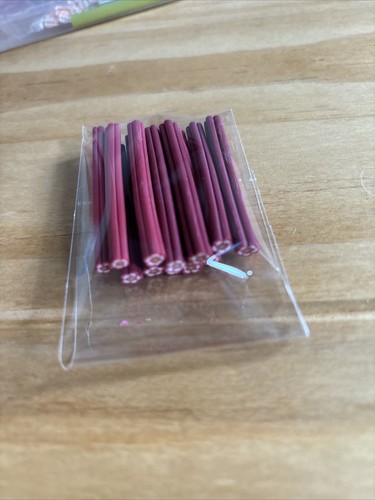 Canne fimo fiore rosso - canne,