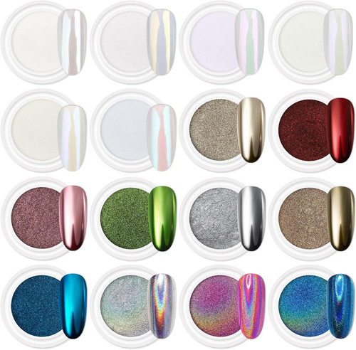 Barattoli cromati nail art - barattoli,