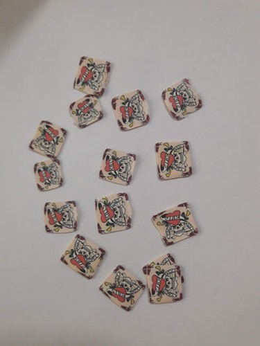 Fimo calavera para uñas - ,
